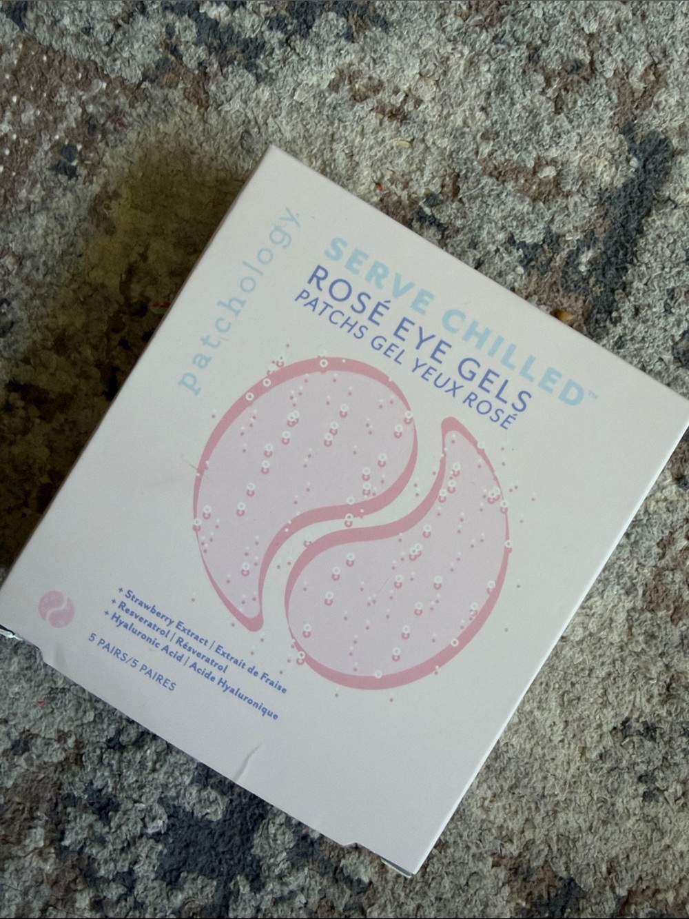 Patchology Rose Eye Gel Patches - Pink Cooling Under-Eye Treatment